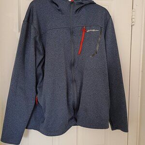 EDDIE BAUER Blue Zip Up Hoodie Size 2X
